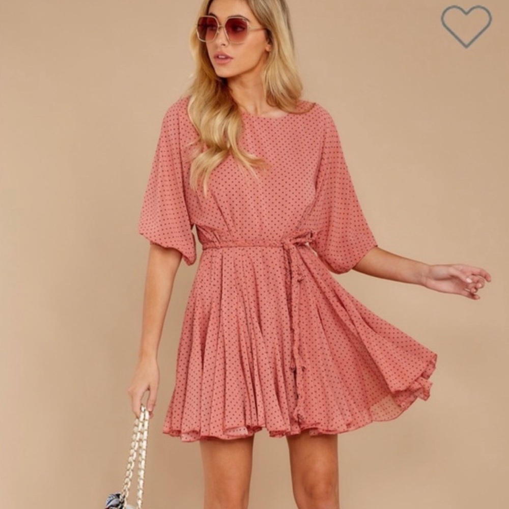 Red Dress Boutique | Polka Dotted Braided Dress